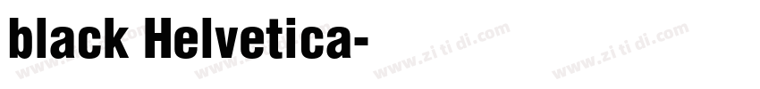 black Helvetica字体转换